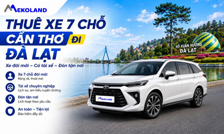 Thuê Xe 7 chỗ Cần Thơ Đi Đà Lạt