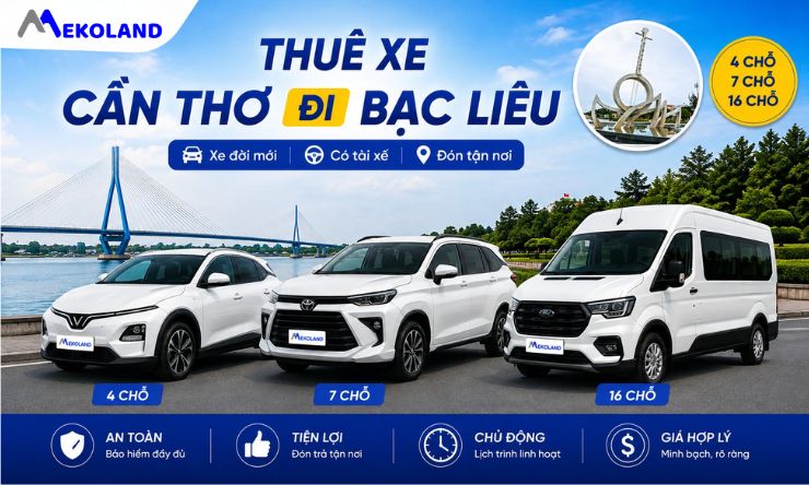 Thuê Xe Cần Thơ Đi Bạc Liêu